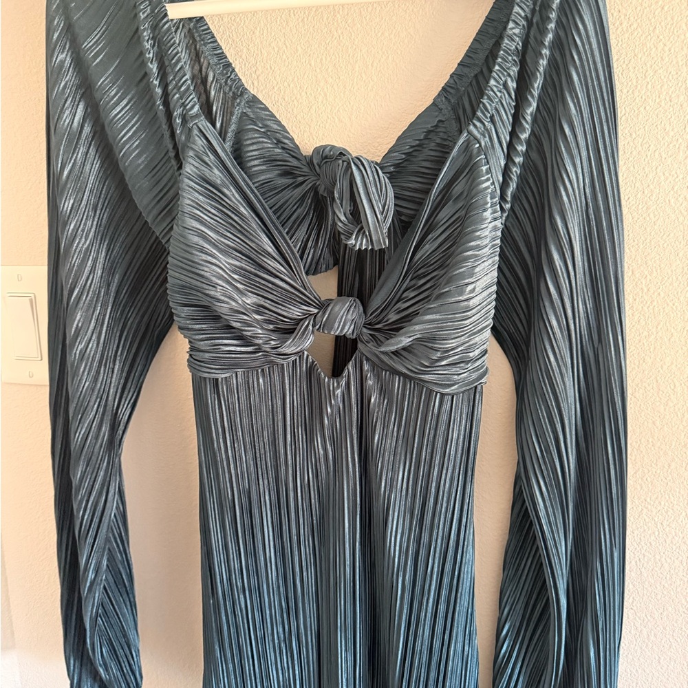 Baltic Born Deep Teal Dress with Knot Front